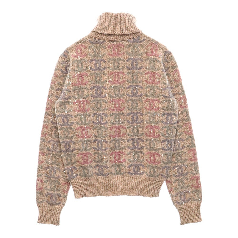 CHANEL(シャネル) 22AW ココマーク スパンコール ニット マルチカラー カシミヤ #36 P73878K10577