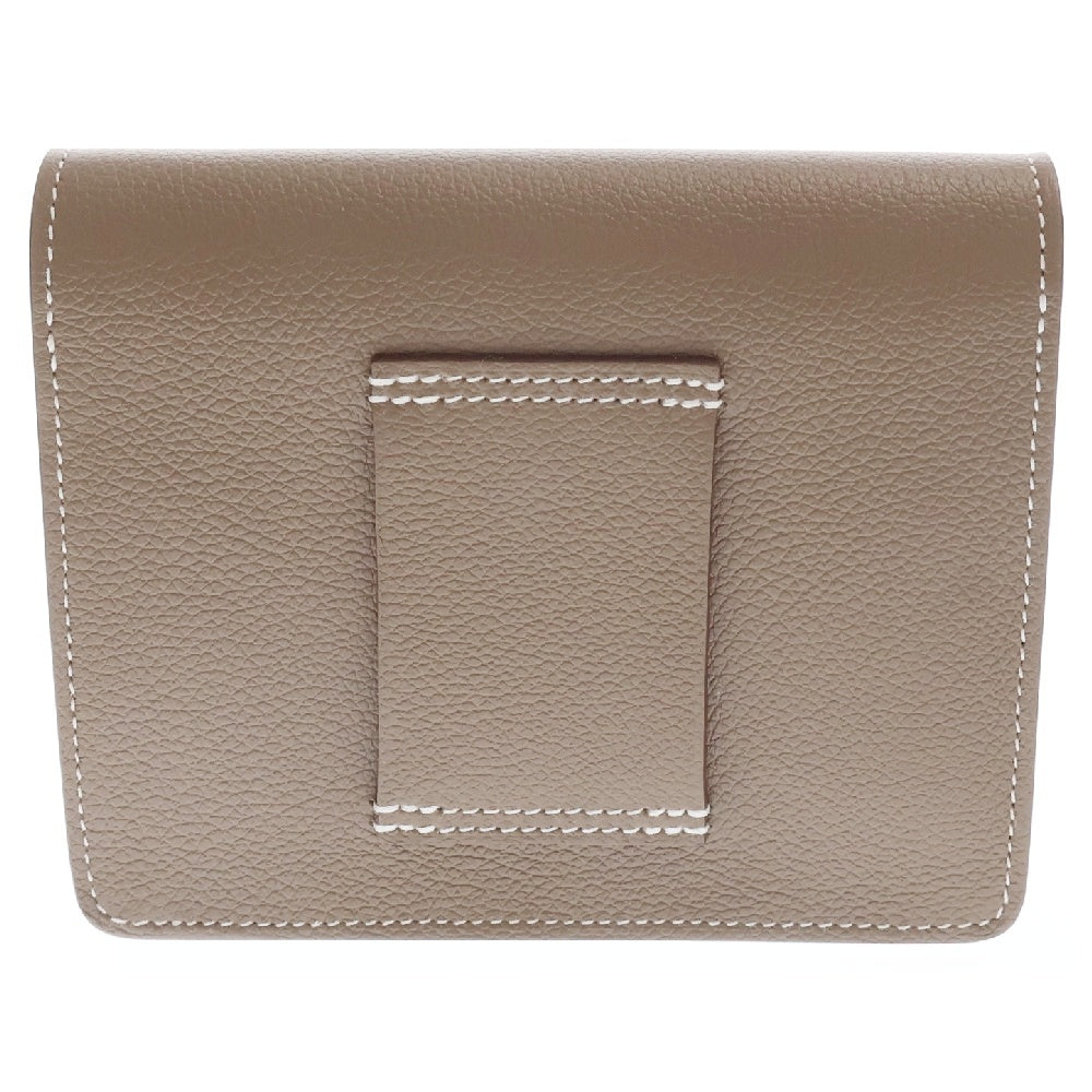 HERMES(エルメス) ロウリス スリム ルリ エトゥープ エバーカラー ブラウン ポーチ 小物入れ シルバー金具 U刻印