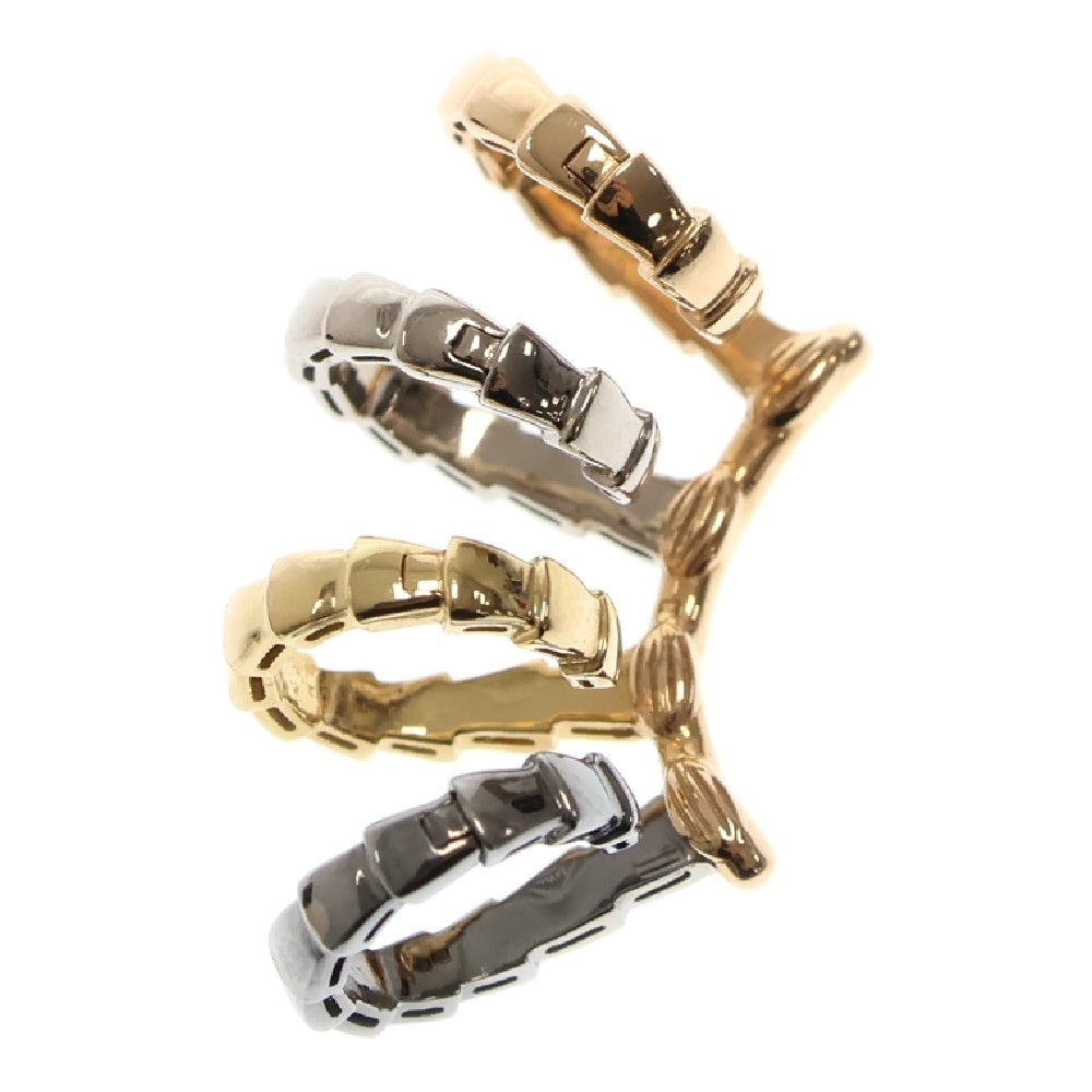BVLGARI(ブルガリ) セルペンティ ヴァイパー 片耳 イヤーカフ ゴールド×ホワイトゴールド×ピンクゴールド×ブラックゴールド Au750 PG/YG/WG/BK 356173
