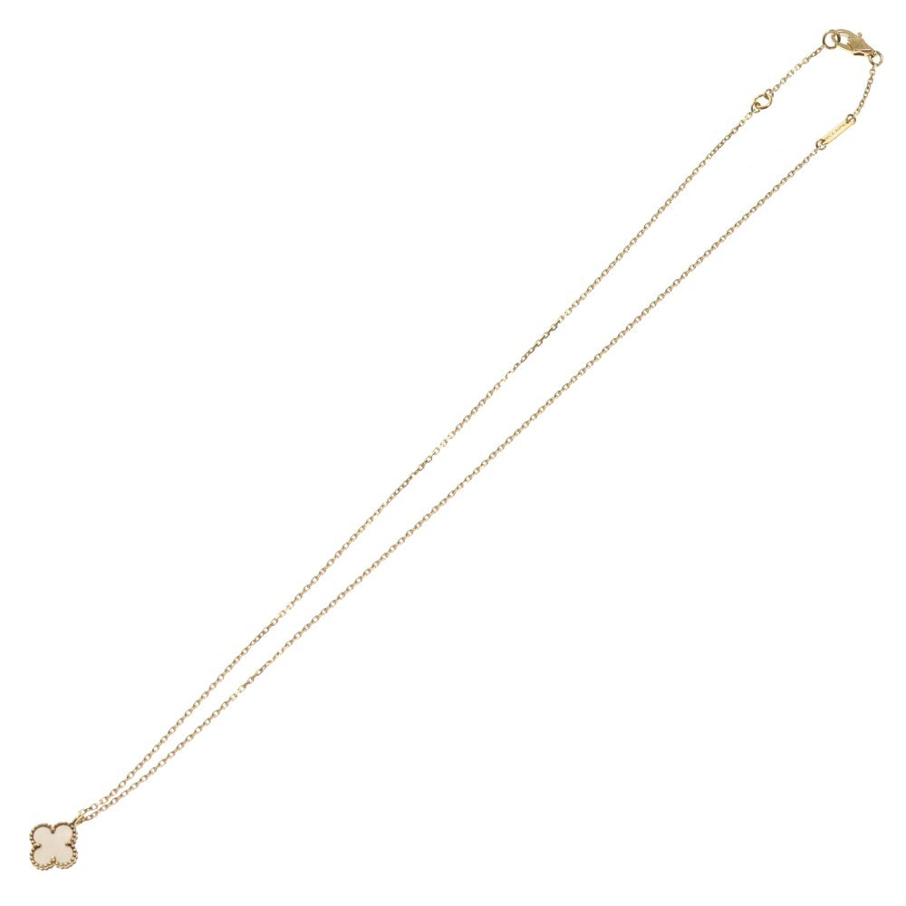 Van Cleef & Arpels(ヴァンクリーフアンドアーペル) スウィート アルハンブラ マザーオブパール ネックレス Au750YG イエローゴールド ジュエリー VCARF69100