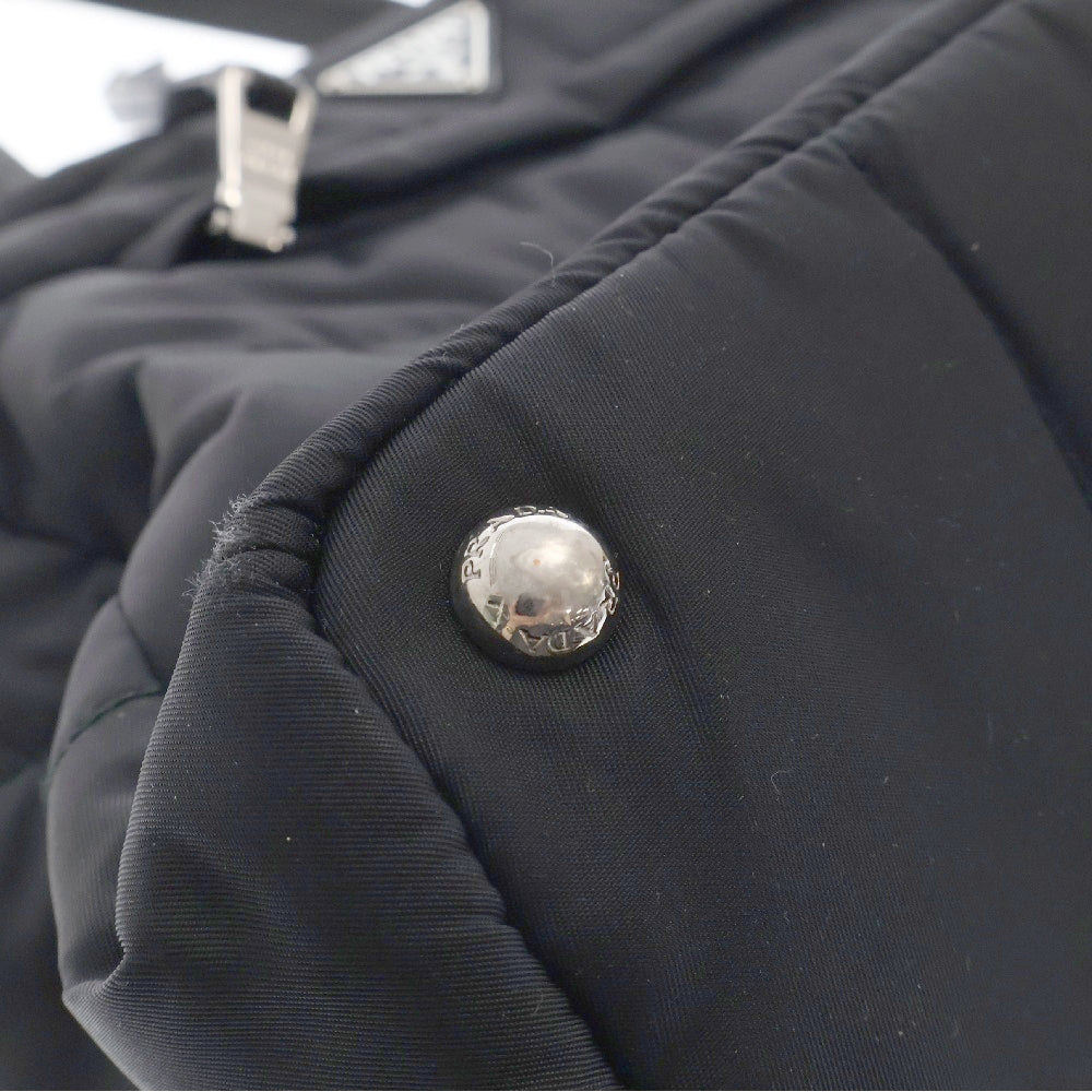 PRADA(プラダ) テスート トートバッグ ハンドバッグ ブラック ナイロン×レザー トライアングルロゴ 1BG056
