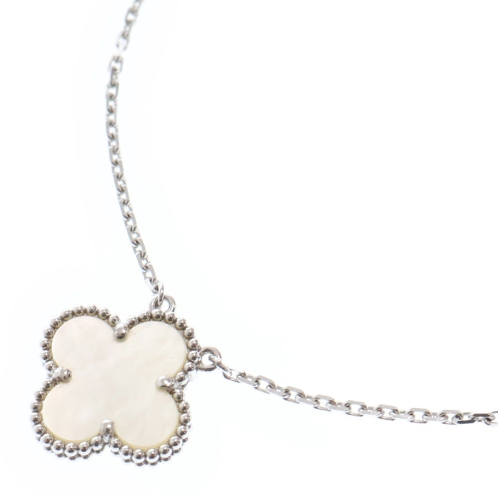 Van Cleef & Arpels(ヴァンクリーフアンドアーペル) ヴィンテージアルハンブラ ネックレス ホワイト ペンダント マザーオブパール ホワイトゴールド WG VCARF48700
