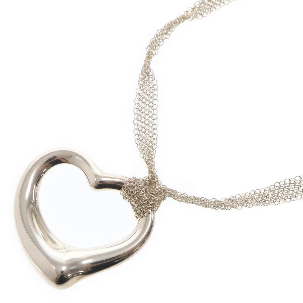 TIFFANY&Co(ティファニー) オープンハート メッシュ ラージ ネックレス SV925 シルバー アクセサリー
