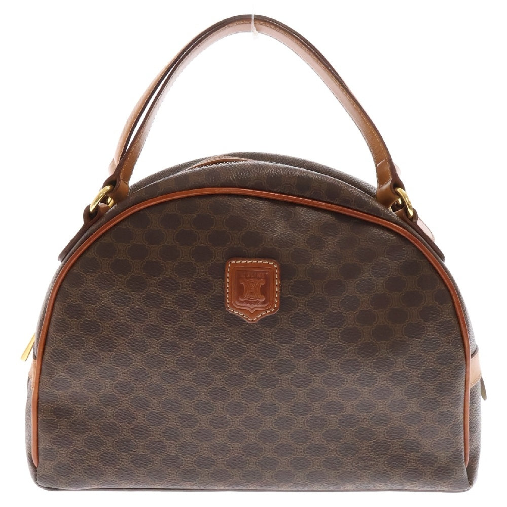 CELINE(セリーヌ) マカダム柄 レザーハンドバッグ ブラウン