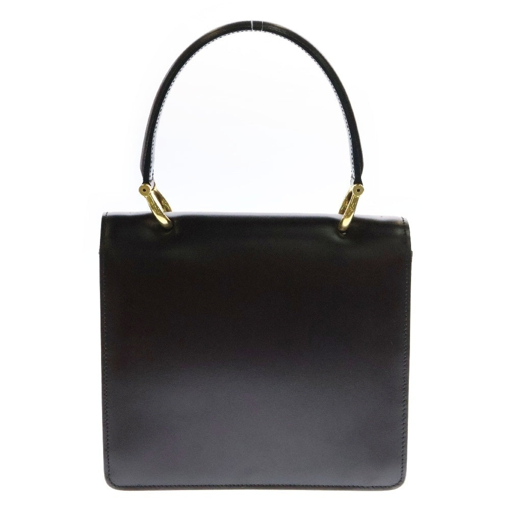 CELINE(セリーヌ) ハンドバッグ ブラウン レザー ゴールド金具 ヴィンテージ