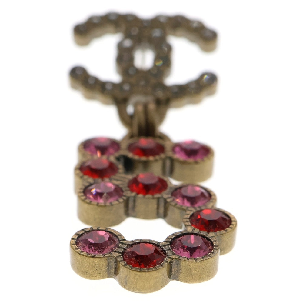 CHANEL(シャネル) ココマーク ナンバー5 ラインストーンピアス ゴールド×ピンク GP B20S アクセサリー