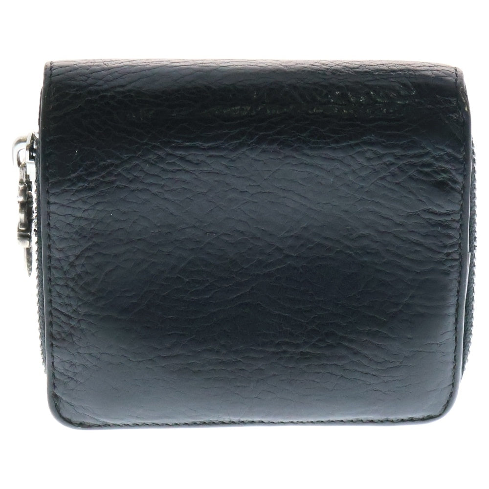 CHROME HEARTS(クロムハーツ) SQ ZIP BILL スクエアジップビル レザーウォレット 財布 ブラック BCA376