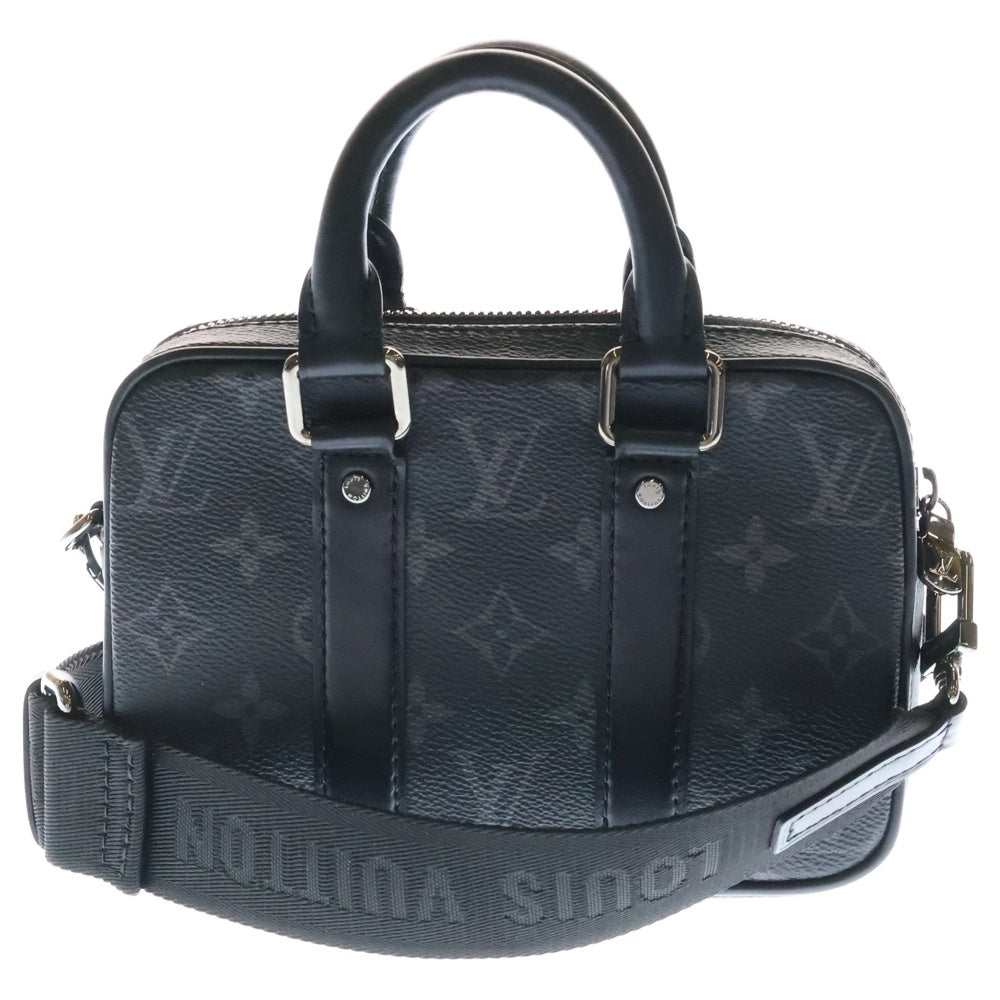 LOUIS VUITTON(ルイヴィトン) ナノ PVD モノグラム エクリプス 2WAY キャンバス レザー ハンド ショルダーバッグ M82770 RFID