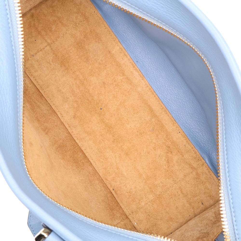 LOEWE(ロエベ) アマソナ28 2WAYハンドバッグ ショルダーバッグ ライトブルー ゴールド金具 レザー