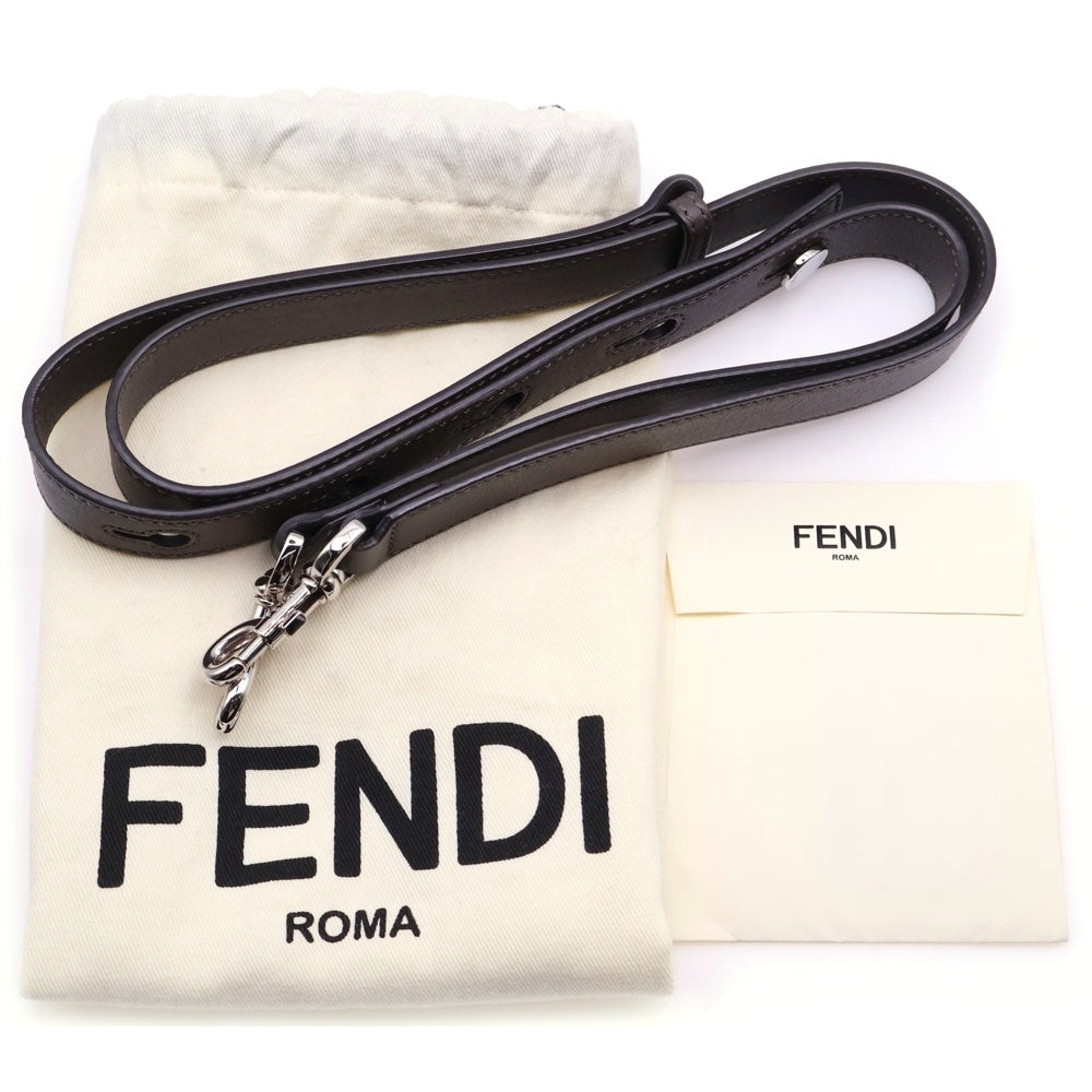 FENDI(フェンディ) バイザウェイ ミディアム 2WAYバッグ ハンドバッグ ショルダーバッグ グレー×ブラック×グレージュ レザー シルバー金具