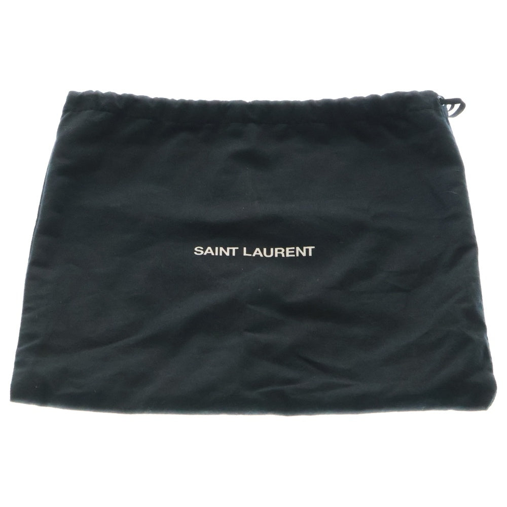SAINT LAURENT PARIS(サンローランパリ) カサンドラ ラウンド チェーンショルダーバッグ グレー レザー ゴールド金具 610436