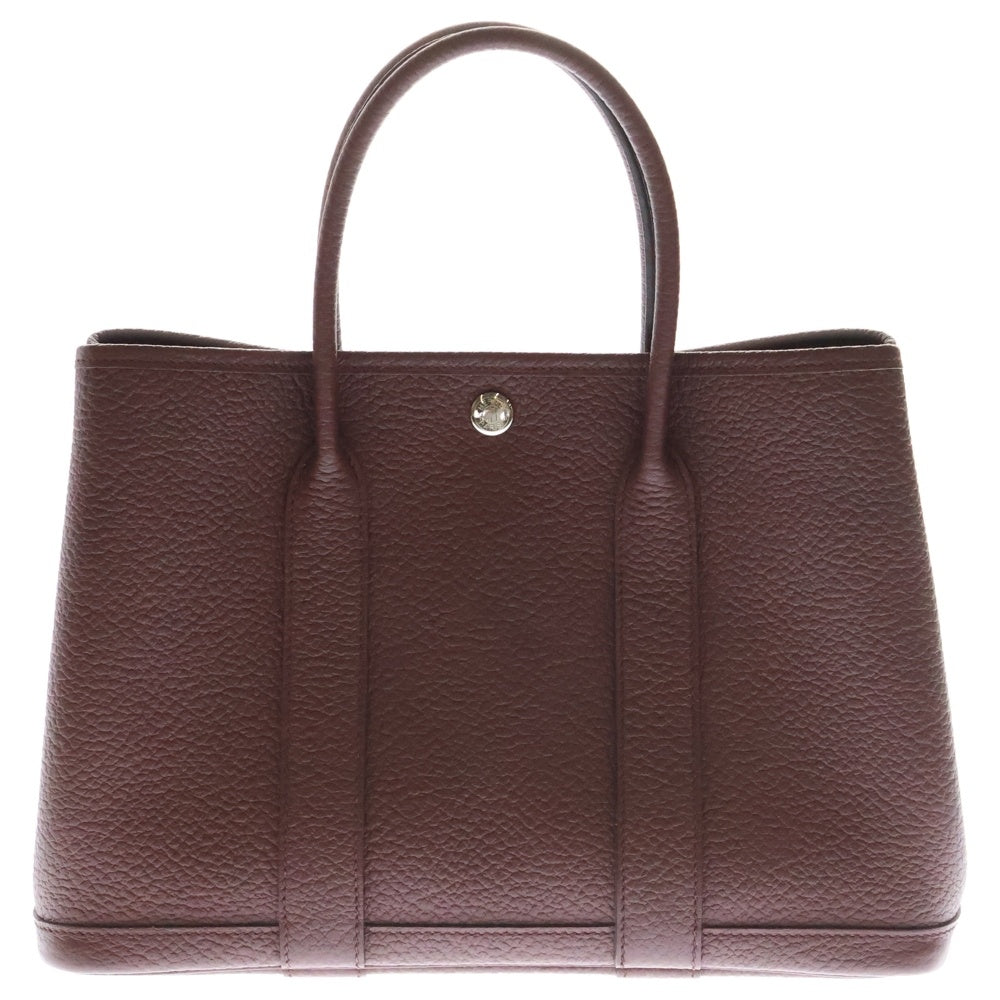 HERMES(エルメス) ガーデンパーティ TPM ボルドー ネゴンダ シルバー金具 D刻印 ハンドバッグ