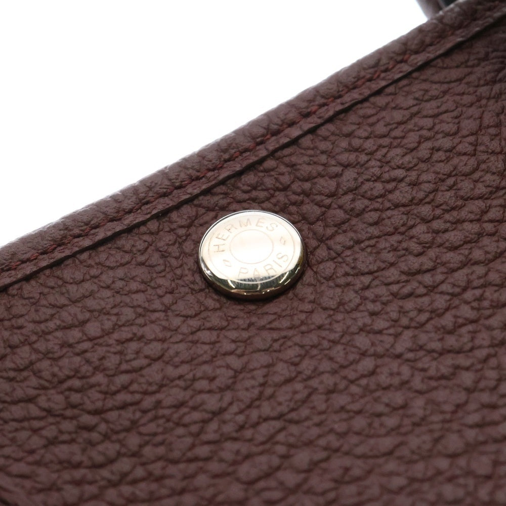 HERMES(エルメス) ガーデンパーティ TPM ボルドー ネゴンダ シルバー金具 D刻印 ハンドバッグ