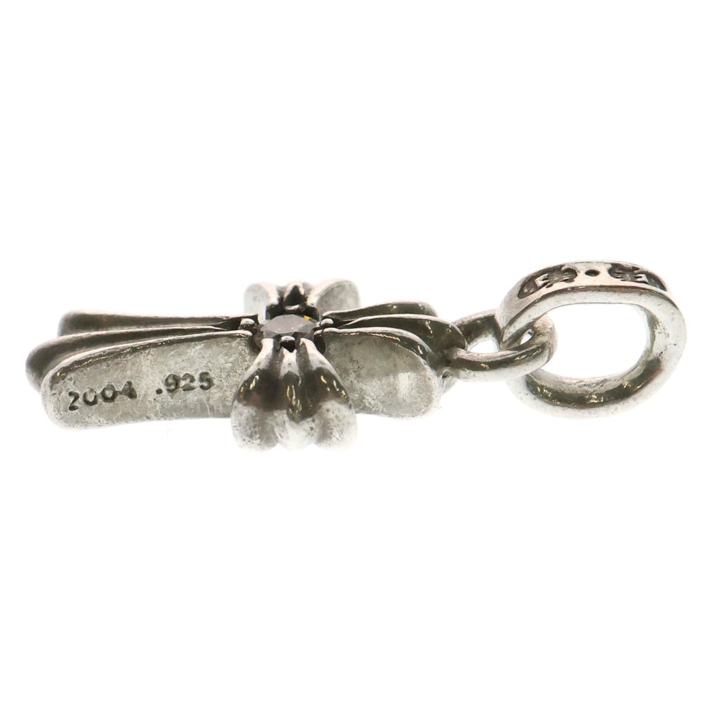 CHROME HEARTS(クロムハーツ) CRS BBYFAT DMND ベイビーファットクロス 両面1ダイヤ ペンダントトップ シルバー BCA238