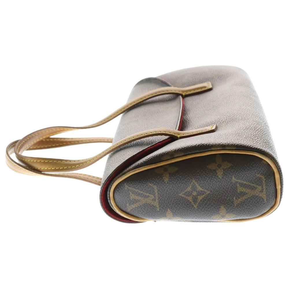 LOUIS VUITTON(ルイヴィトン) ソナチネ モノグラム PVC レザー ハンドバッグ ゴールド金具 ブラウン M51902