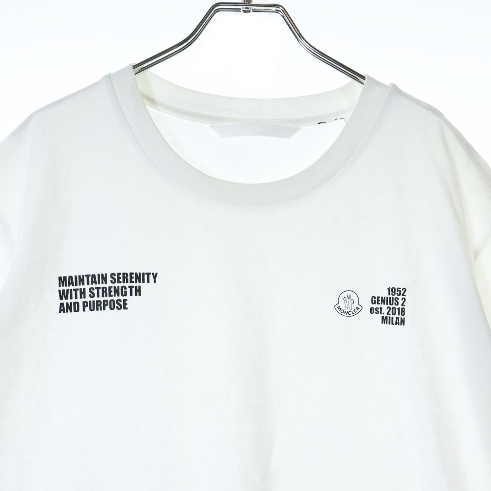 MONCLER(モンクレール) 21SS 1952 Logo T Shirt ロゴプリント クルーネック 半袖Tシャツ カットソー ホワイト G10928C72910 829HP
