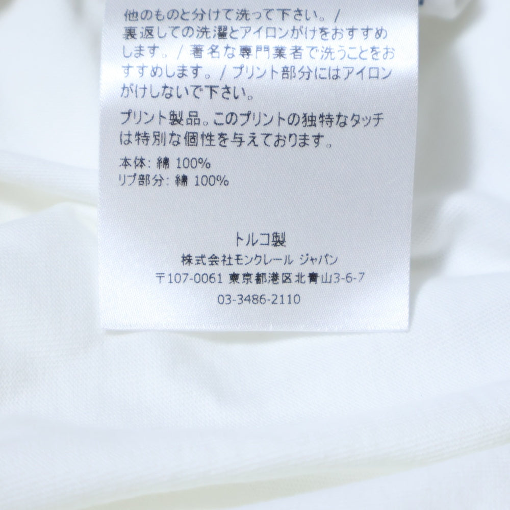 MONCLER(モンクレール) 21SS 1952 Logo T Shirt ロゴプリント クルーネック 半袖Tシャツ カットソー ホワイト G10928C72910 829HP