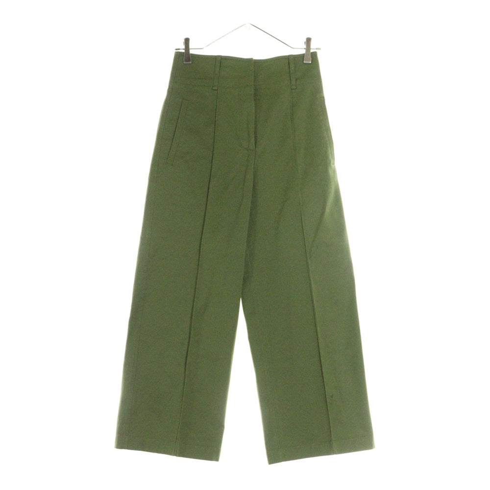 HERMES(エルメス) パンツ ボトム グリーン コットン #34 2E0407DM レディース