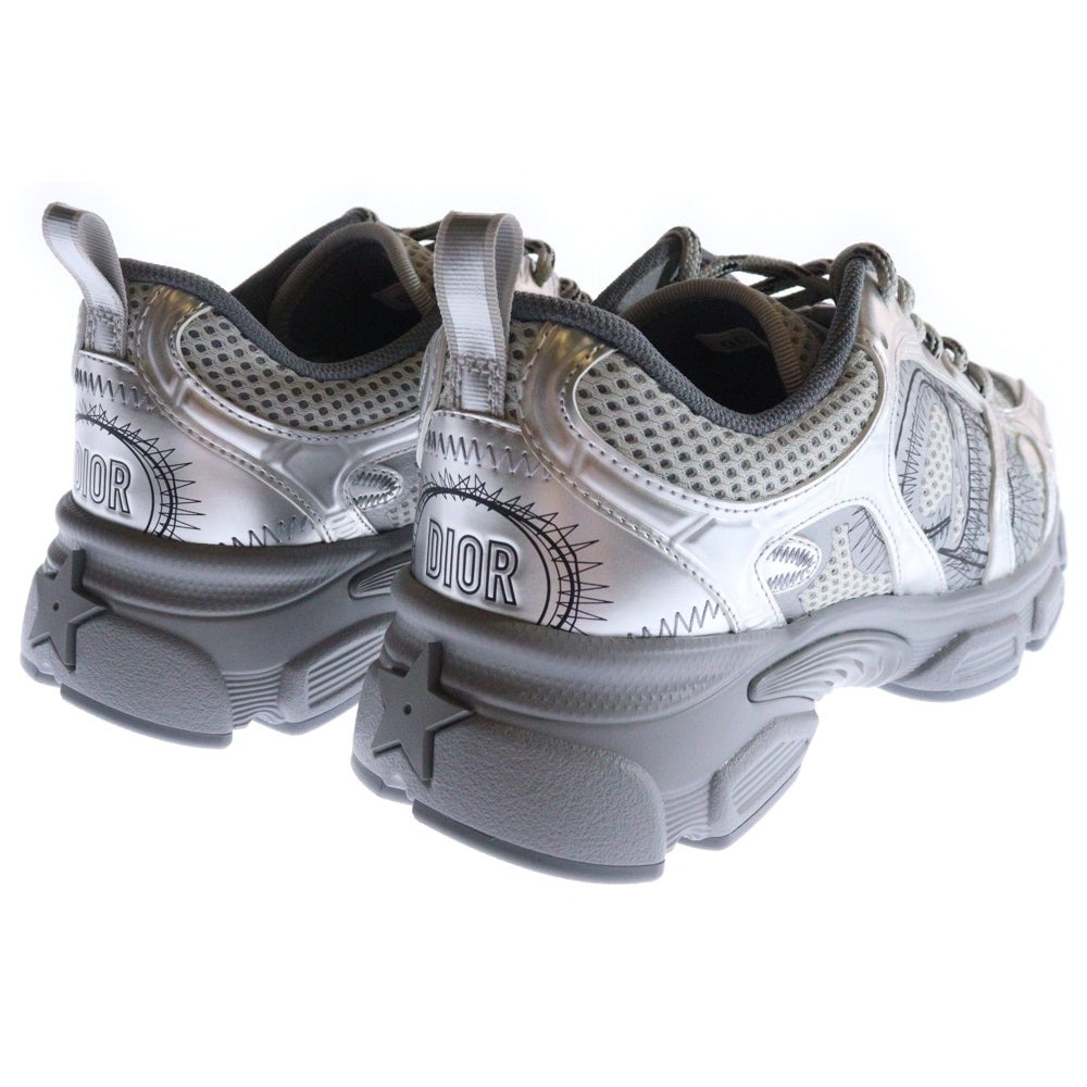 DIOR(ディオール) CD Chrono Technical Mesh CDロゴ クロノ テクニカルメッシュローカットスニーカー シルバー レディース 37.5 KCK414TRL59K375