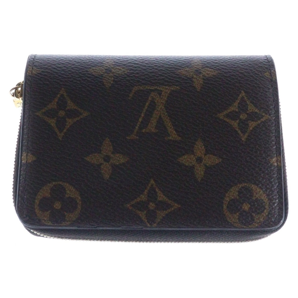 LOUIS VUITTON(ルイヴィトン) モノグラムジャイアント ポルトフォイユ ルー コンパクトウォレット コインケース 財布 ブラウン ゴールド金具 PVC M81461