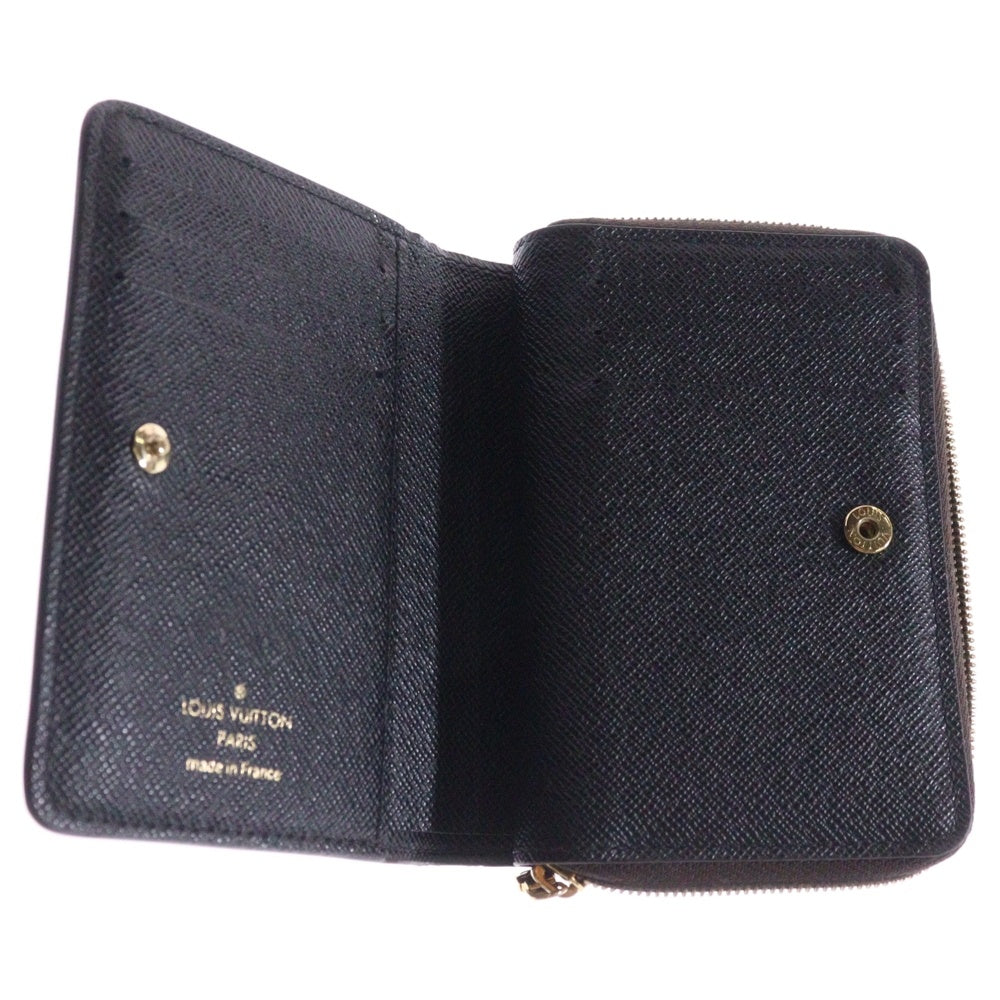 LOUIS VUITTON(ルイヴィトン) モノグラムジャイアント ポルトフォイユ ルー コンパクトウォレット コインケース 財布 ブラウン ゴールド金具 PVC M81461