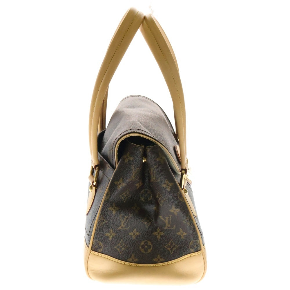 LOUIS VUITTON(ルイヴィトン) モノグラム ビバリーGM ハンドバッグ ブラウン レザー×PVC ゴールド金具 M40120