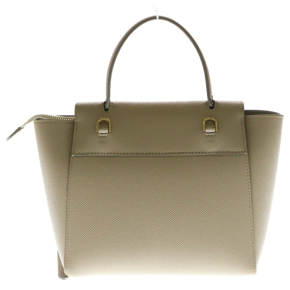 CELINE(セリーヌ) ベルトバッグ ナノ レザー 2WAY ハンド ショルダーバッグ ゴールド金具 ベージュ