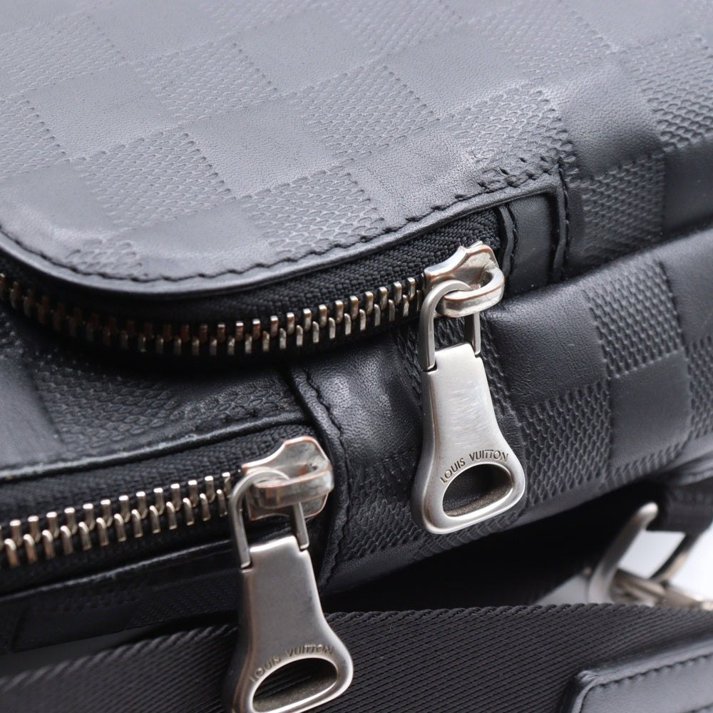 LOUIS VUITTON(ルイヴィトン) ダミエアンフィニ アヴェニュー スリングバッグ ノワール レザーボディバッグ ブラック N45303