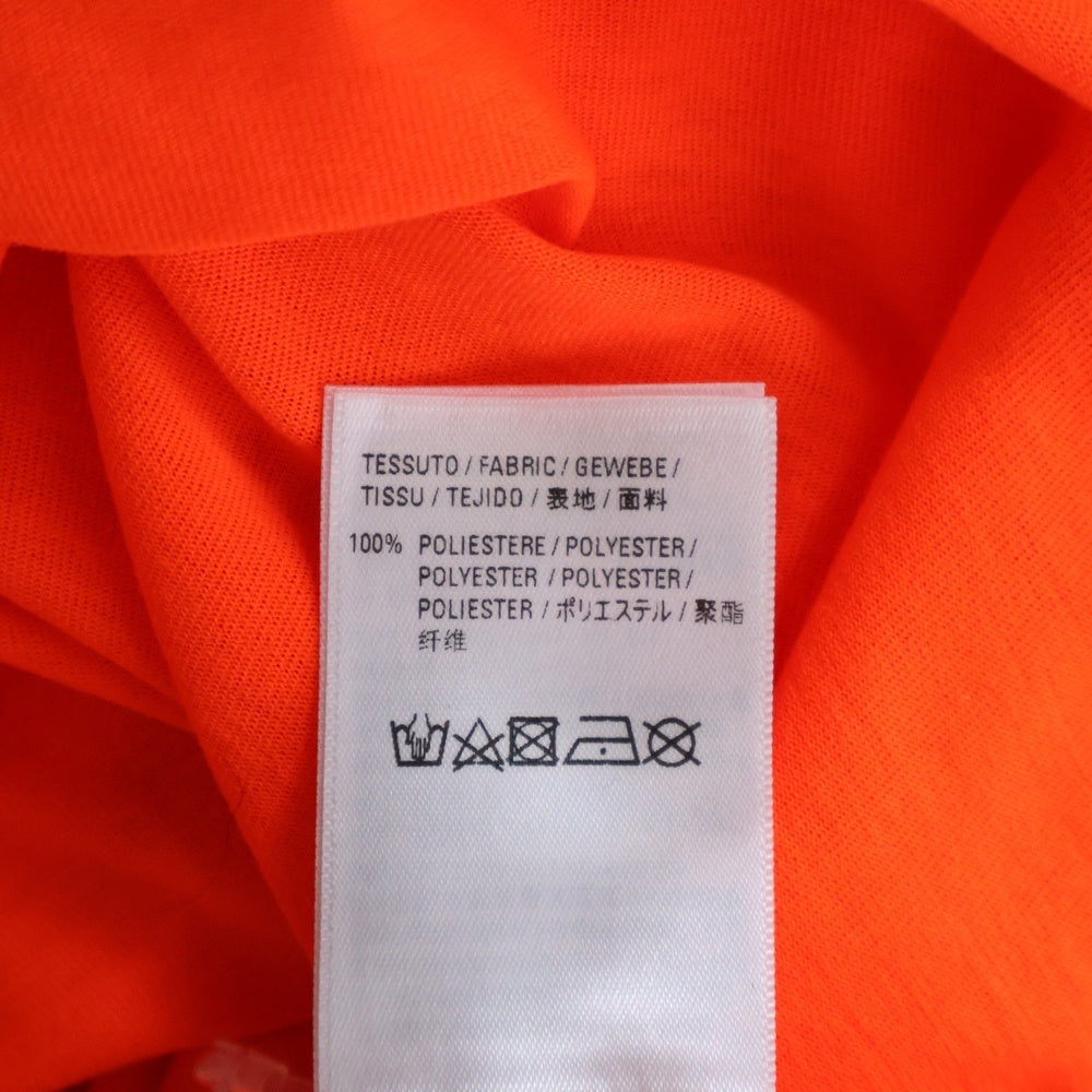 BALENCIAGA(バレンシアガ) キャンペーンロゴ バックプリント クルーネック 半袖Tシャツ カットソー オレンジ 641665