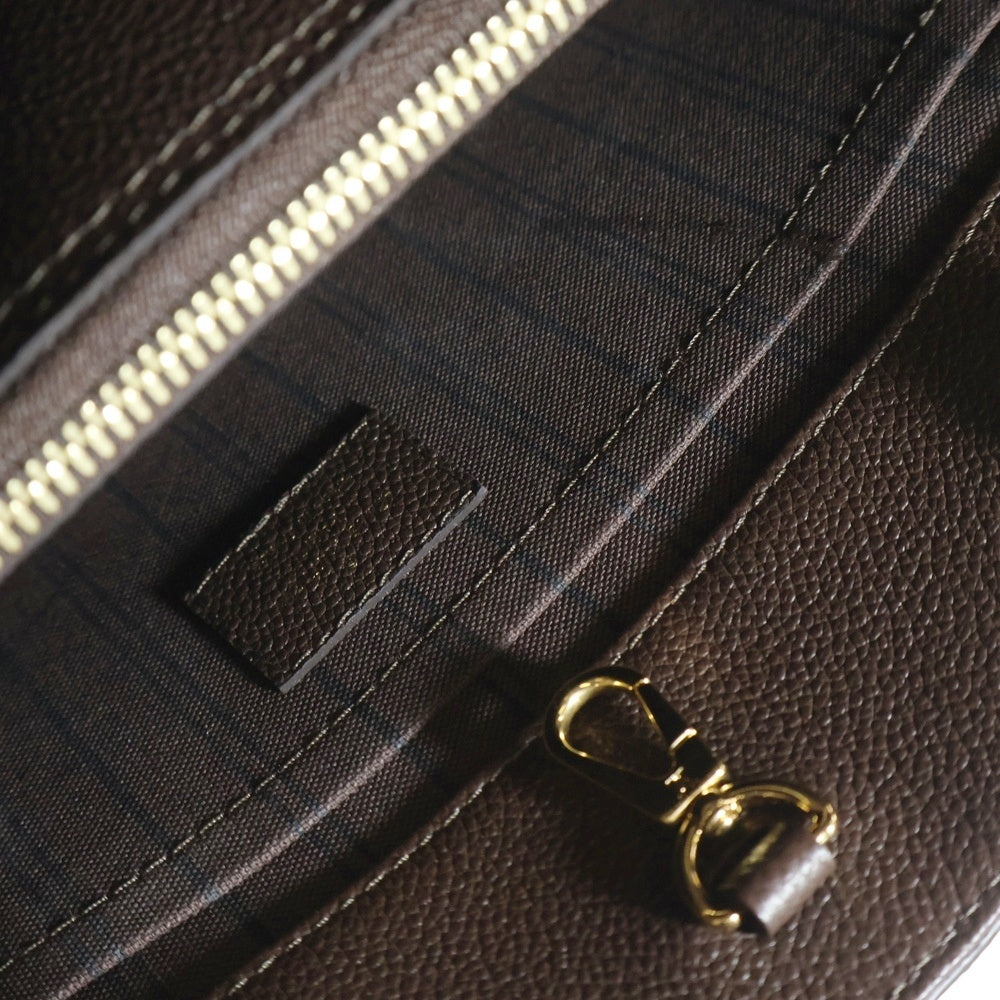 LOUIS VUITTON(ルイヴィトン) モノグラム・アンプラント モンテーニュMM テール 2WAYバッグ ハンドバッグ ショルダーバッグ ゴールド金具 ブラウン レザー M41047