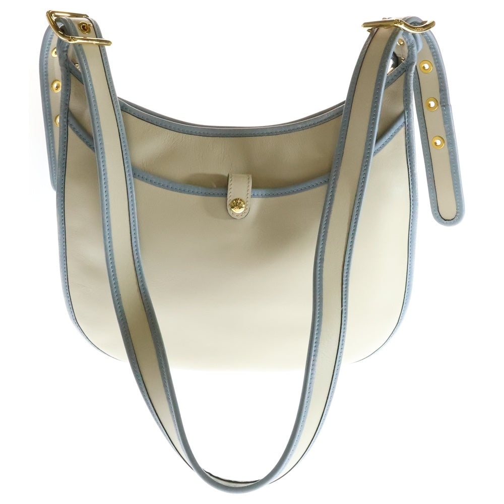 LOEWE(ロエベ) ソフィア ショルダーバッグ ワンショルダーバッグ アイボリー×ライトブルー ゴールド金具 レザー