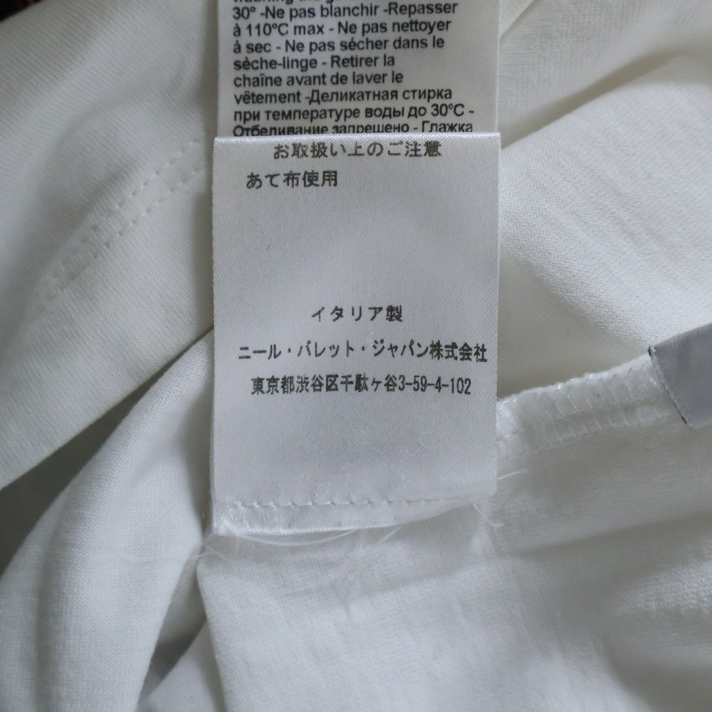 Neil Barrett(ニール バレット) アニマルプリント クルーネック 半袖Tシャツ カットソー ホワイト BJT741S N513P