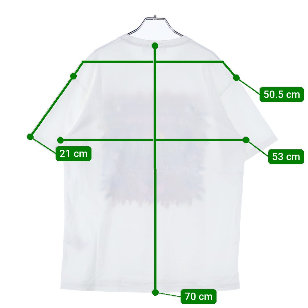 Neil Barrett(ニール バレット) アニマルプリント クルーネック 半袖Tシャツ カットソー ホワイト BJT741S N513P