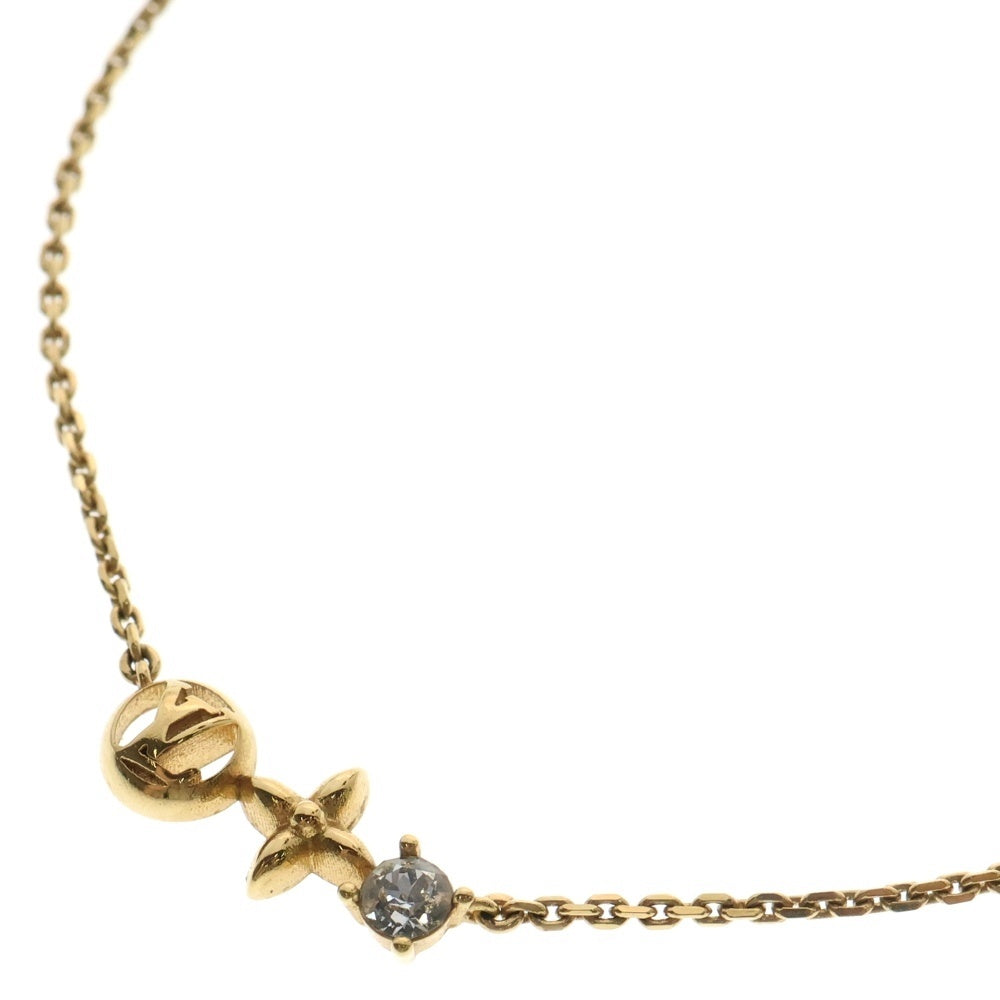 LOUIS VUITTON(ルイヴィトン) コリエ・プティ・ルイ ネックレス LVサークル モノグラムフラワー ペンダント ゴールド GP M00368