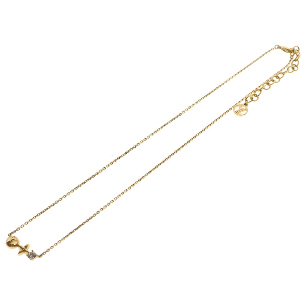 LOUIS VUITTON(ルイヴィトン) コリエ・プティ・ルイ ネックレス LVサークル モノグラムフラワー ペンダント ゴールド GP M00368