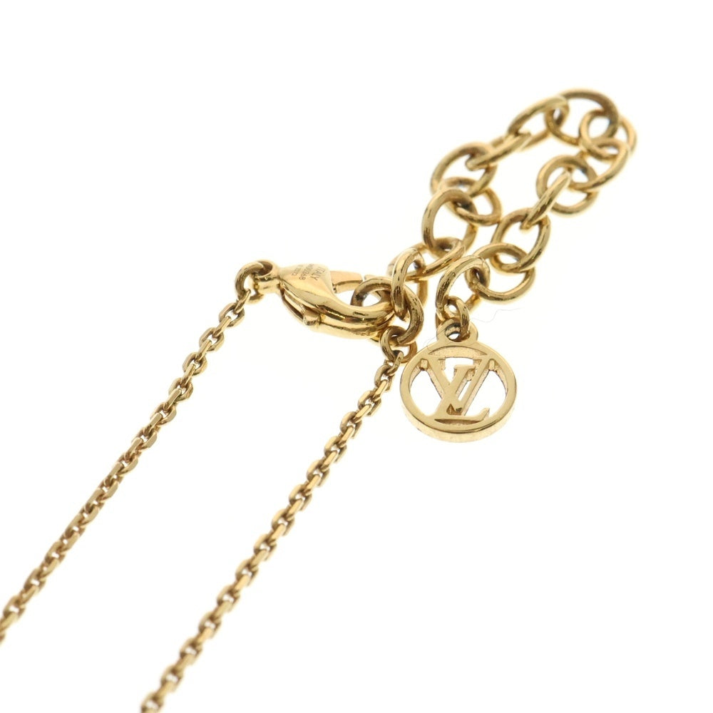 LOUIS VUITTON(ルイヴィトン) コリエ・プティ・ルイ ネックレス LVサークル モノグラムフラワー ペンダント ゴールド GP M00368