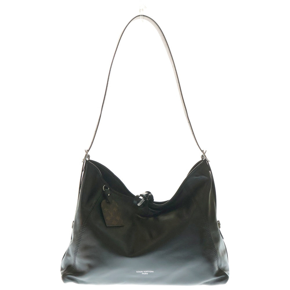 LOUIS VUITTON(ルイヴィトン) キャリーオール・バイブ MM トートバッグ ハンドバッグ ノワール ブラック×ブラウン シルバー金具 M25143