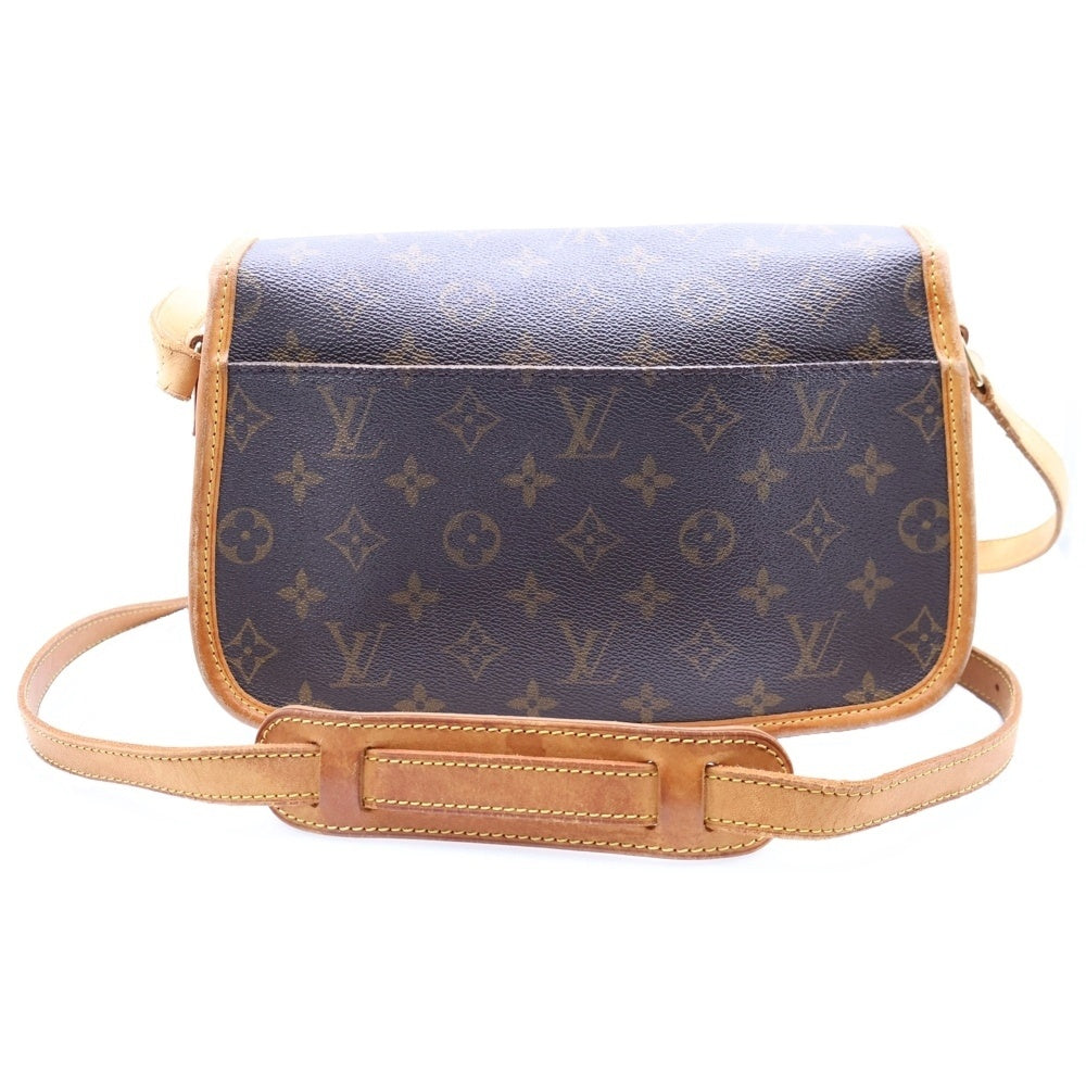 LOUIS VUITTON(ルイヴィトン) モノグラム ソローニュ ショルダーバッグ ブラウン ゴールド金具 レザー×PVC M42250 レディース