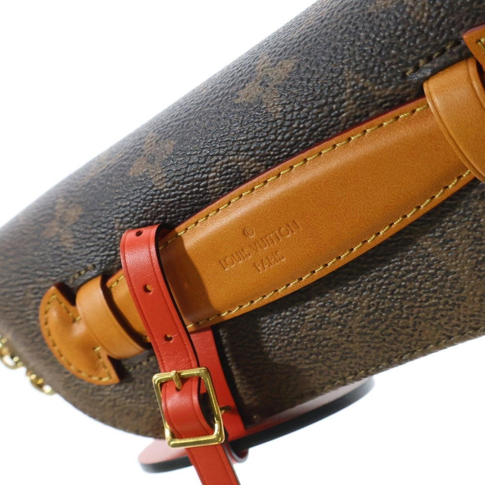 LOUIS VUITTON(ルイヴィトン) モノグラム・ダスト キャンバス ラッシュ・バムバッグ ウエストバッグ ボディバッグ ブラウン ゴールド金具 PVC M11539