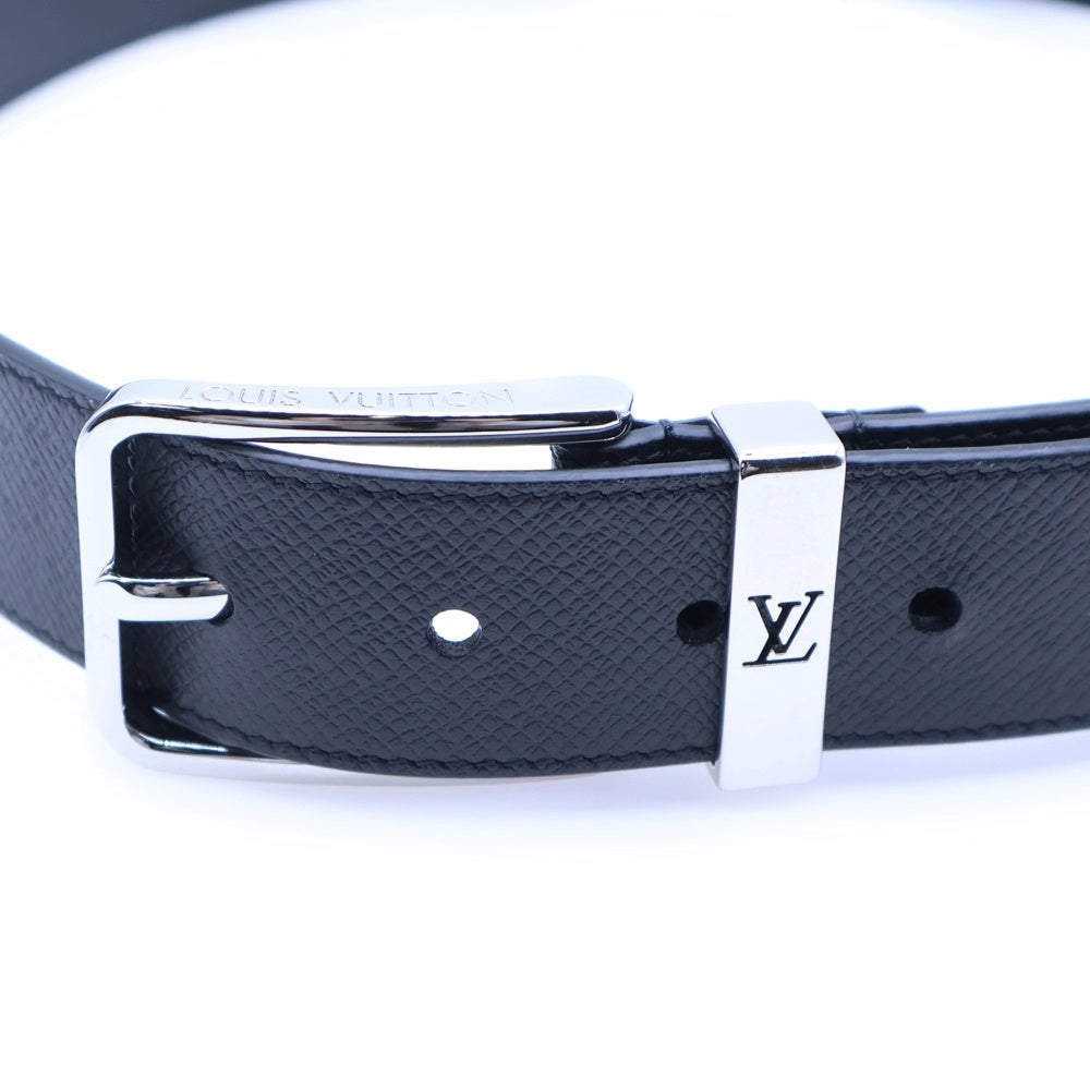 LOUIS VUITTON(ルイヴィトン) タイガ ポンヌフ ベルト ブラック シルバー金具 レザー M8201