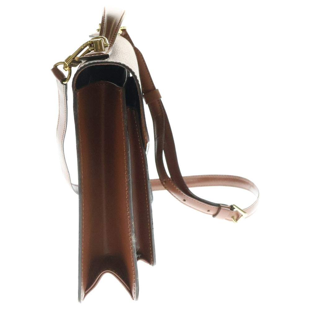 LOUIS VUITTON(ルイヴィトン) モノグラム モンソー28 2WAYバッグ ハンドバッグ ショルダーバッグ ブラウン ゴールド金具 レザー×PVC M51185