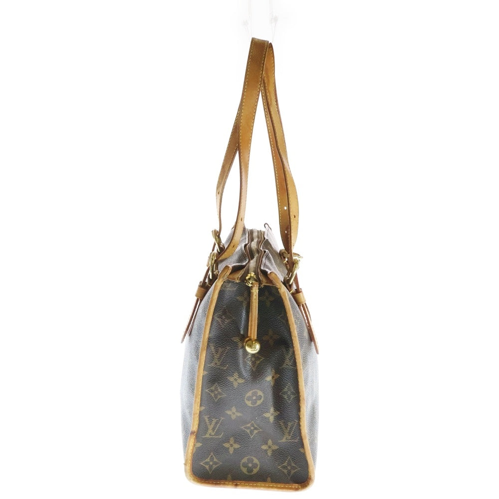 LOUIS VUITTON(ルイヴィトン) モノグラム ポパンクール・オ ハンドバッグ ミニトートバッグ ブラウン レザー×PVC ゴールド金具 M40007