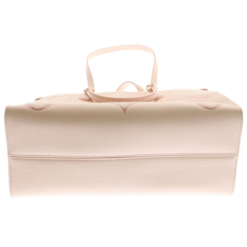 LOUIS VUITTON(ルイヴィトン) モノグラムアンプラント オンザゴーMM ハンドバッグ トートバッグ ピンク レザー RFID M46542