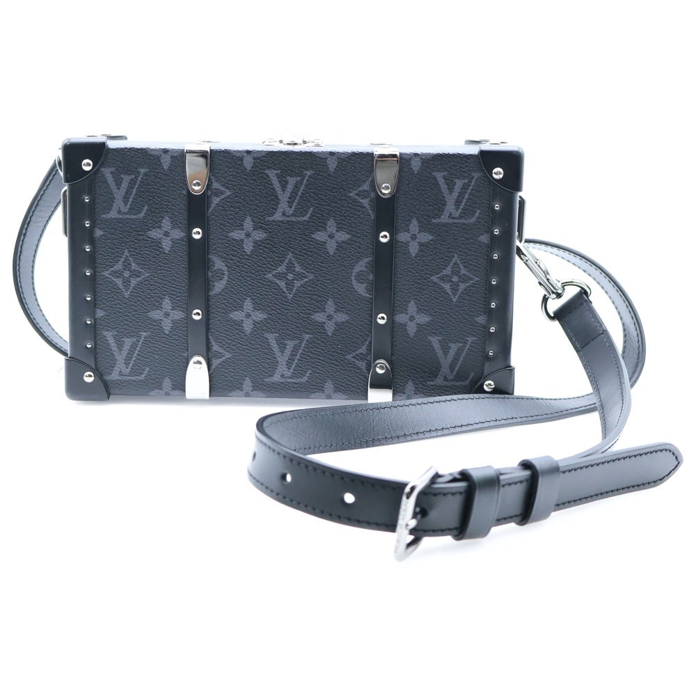 LOUIS VUITTON(ルイヴィトン) ネオ ウォレット トランク モノグラムエクリプス PVC レザー ショルダーバッグ シルバー金具 ブラック M20954