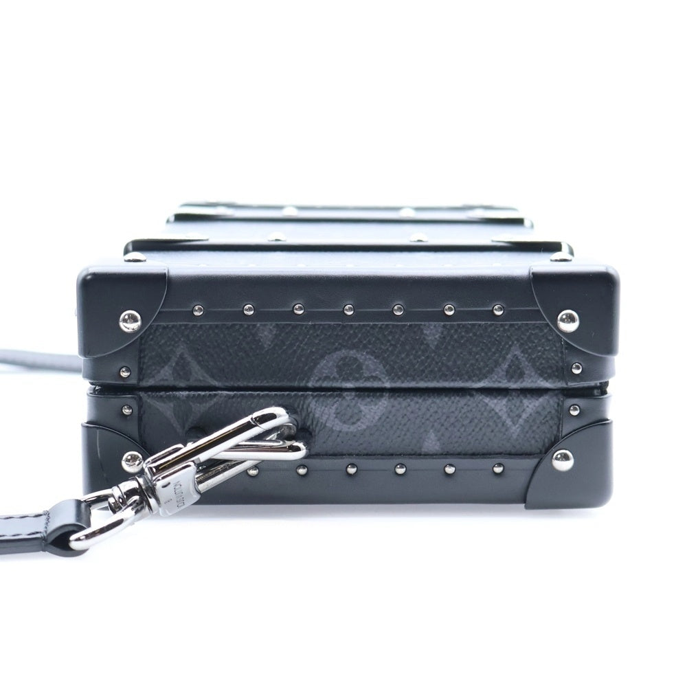 LOUIS VUITTON(ルイヴィトン) ネオ ウォレット トランク モノグラムエクリプス PVC レザー ショルダーバッグ シルバー金具 ブラック M20954