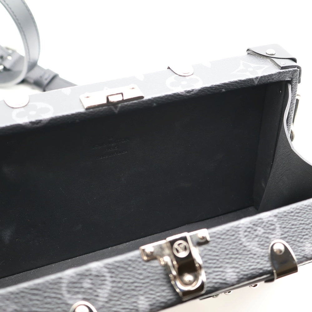 LOUIS VUITTON(ルイヴィトン) ネオ ウォレット トランク モノグラムエクリプス PVC レザー ショルダーバッグ シルバー金具 ブラック M20954