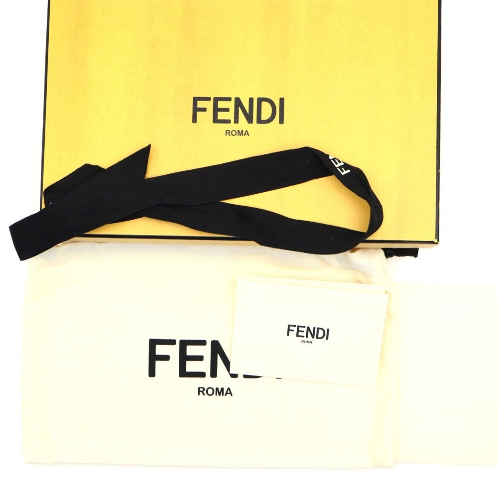 FENDI(フェンディ) ラウンドファスナー長財布 ロングウォレット カードケース グレー シルバー金具