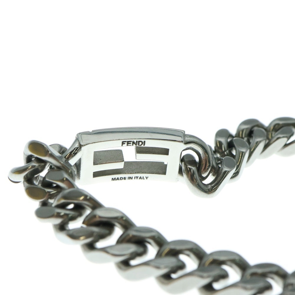 FENDI(フェンディ) BAGUETTE バゲット ブレスレット シルバー メタル FFロゴ