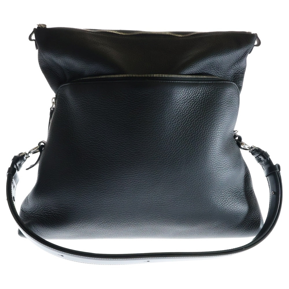 Maison Margiela 0(メゾンマルジェラ) 5AC LARGE レザーショルダーバッグ ラージ ブラック SB1WG0004