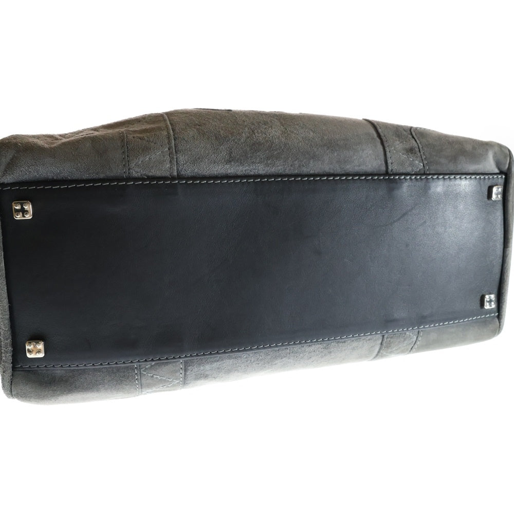 LOEWE(ロエベ) アナグラム ショルダーバッグ ハンドバッグ グレー スエード